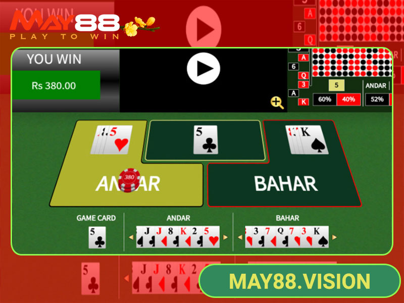 Andar Bahar với biến thể casino