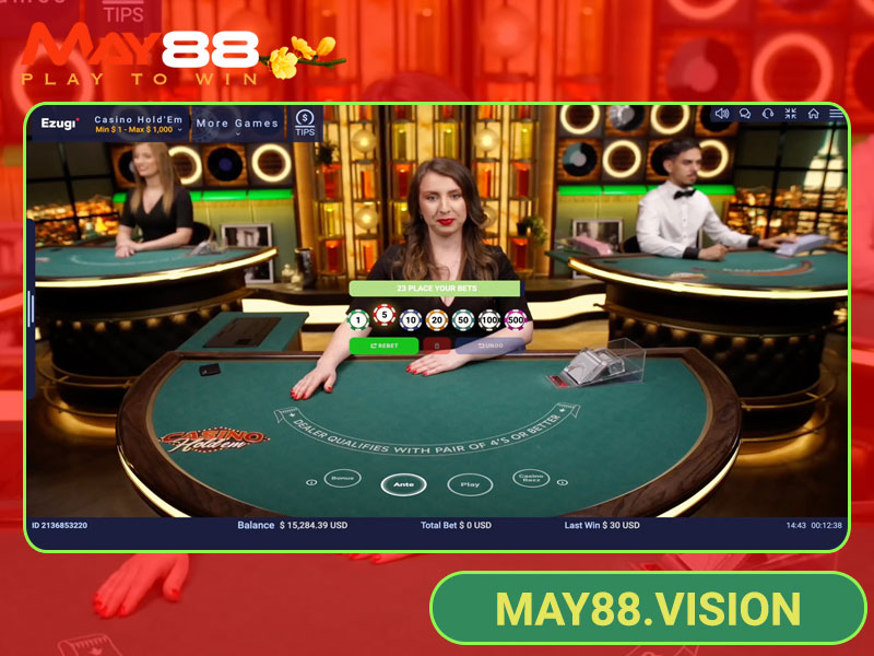 Hướng dẫn cách chơi Casino Hold'em